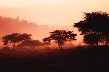 rwanda sunset